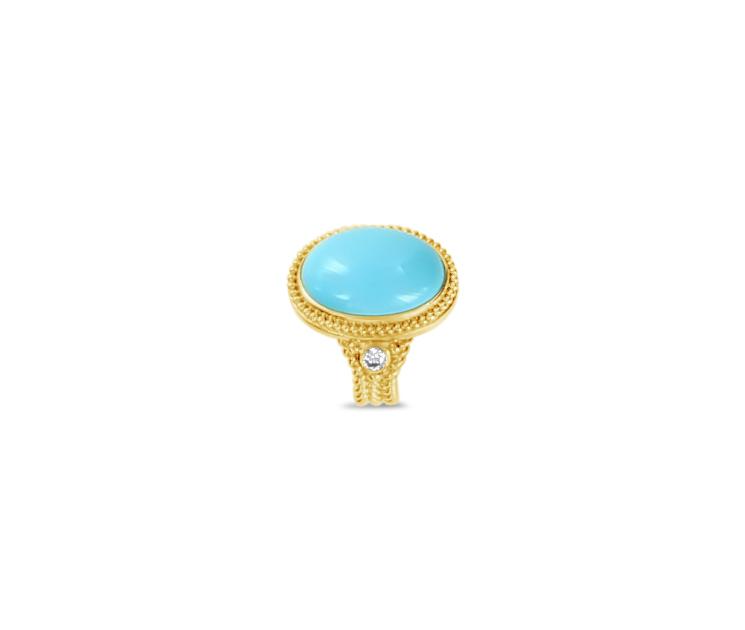 Cushion Turquoise Ring